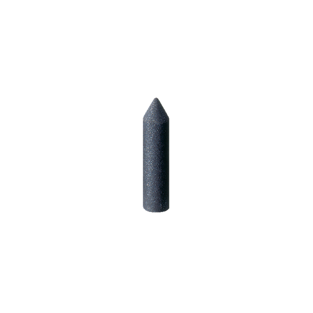 SILIKONGUMMI POLERARE CYLINDER SPETS 9687V MJUK SVART 6,0 MM