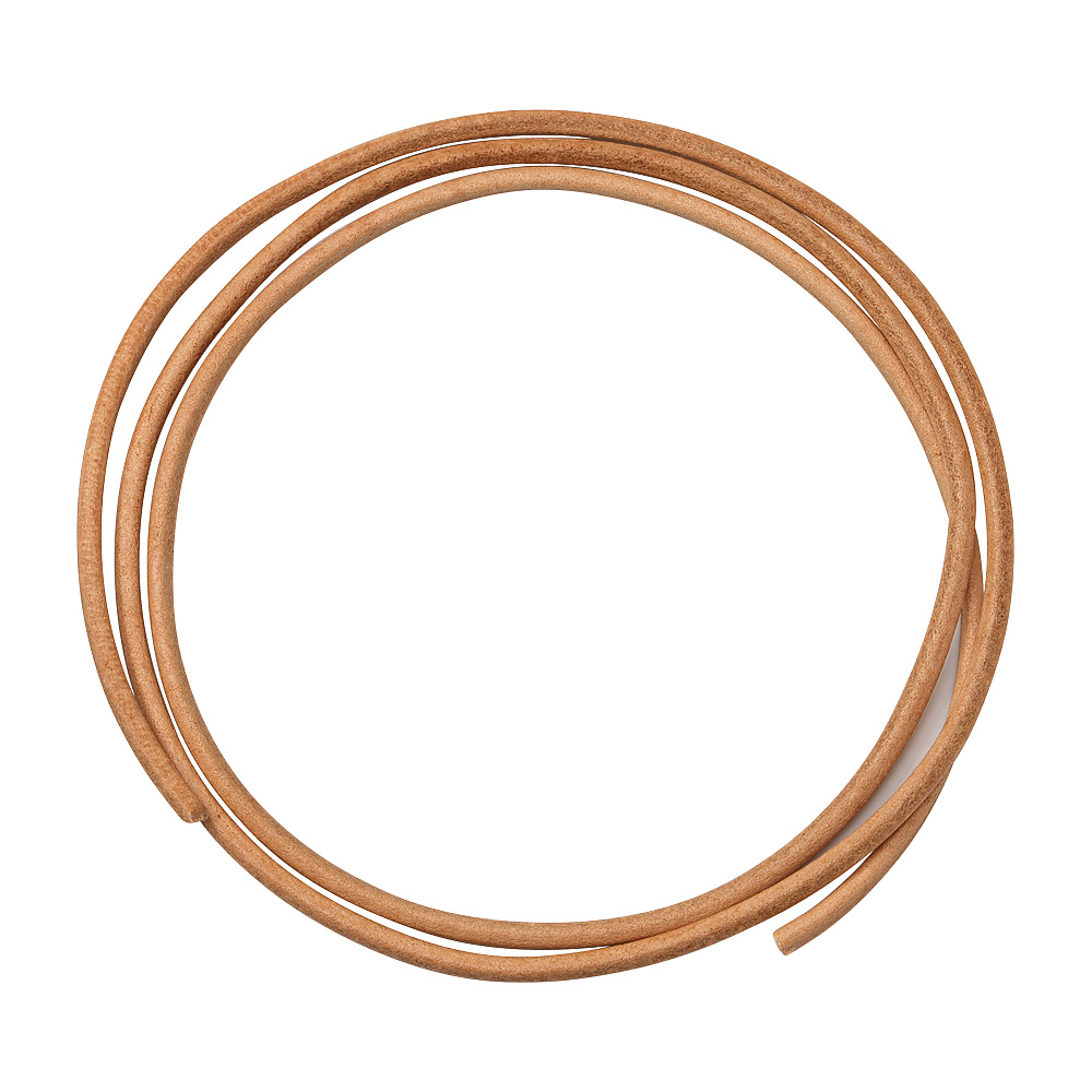 LÄDERBAND 2 MM METERVARA NATUR