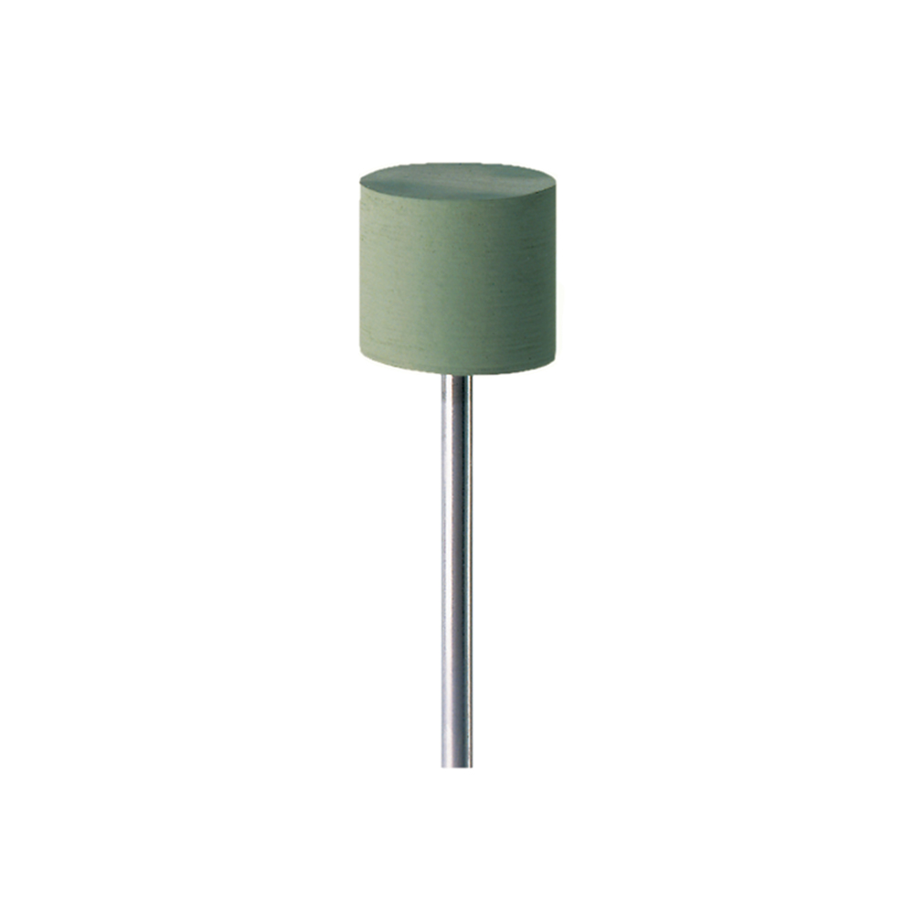 SILIKONGUMMI POLERARE MED SKAFT CYLINDER BRED 9518H EXTRA FIN GRÖN 14,