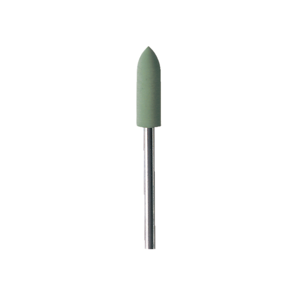 SILIKONGUMMI POLERARE MED SKAFT CYLINDER SPETS 9507H EXTRA FIN GRÖN 5,