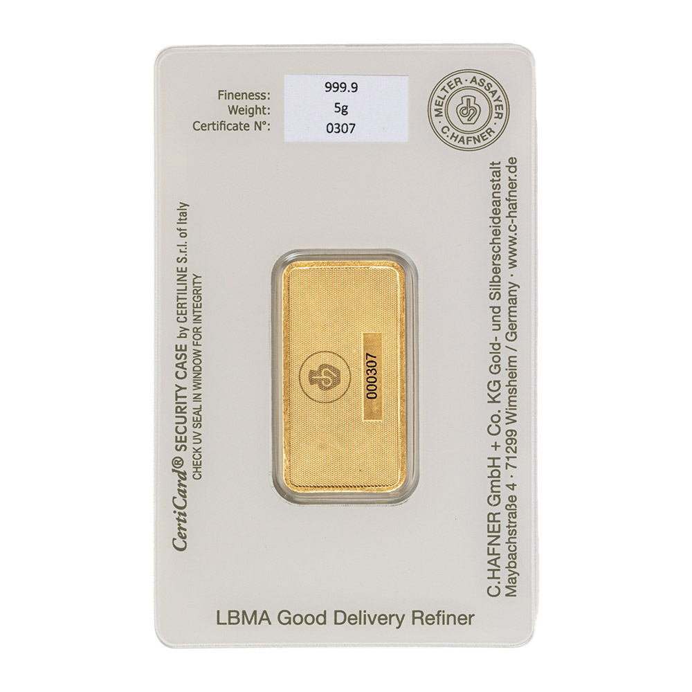 24K GULDTACKA C.HAFNER 5 G