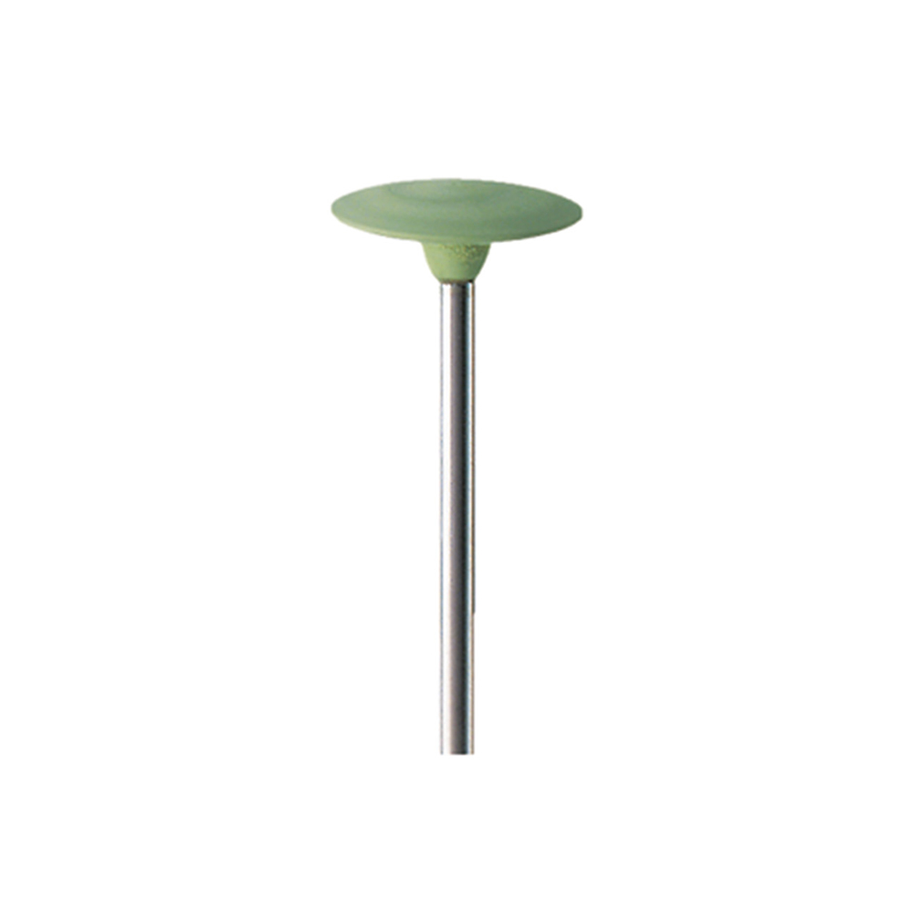 SILIKONGUMMI POLERARE MED SKAFT SKIVA LINS 9508H EX FIN GRÖN 14,5 MM