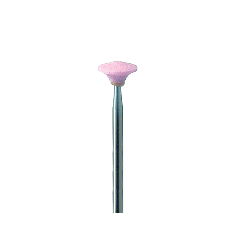 SLIPSTIFT KARBORUNDUM SKIVA 734 HÅRD ROSA 8,5 MM