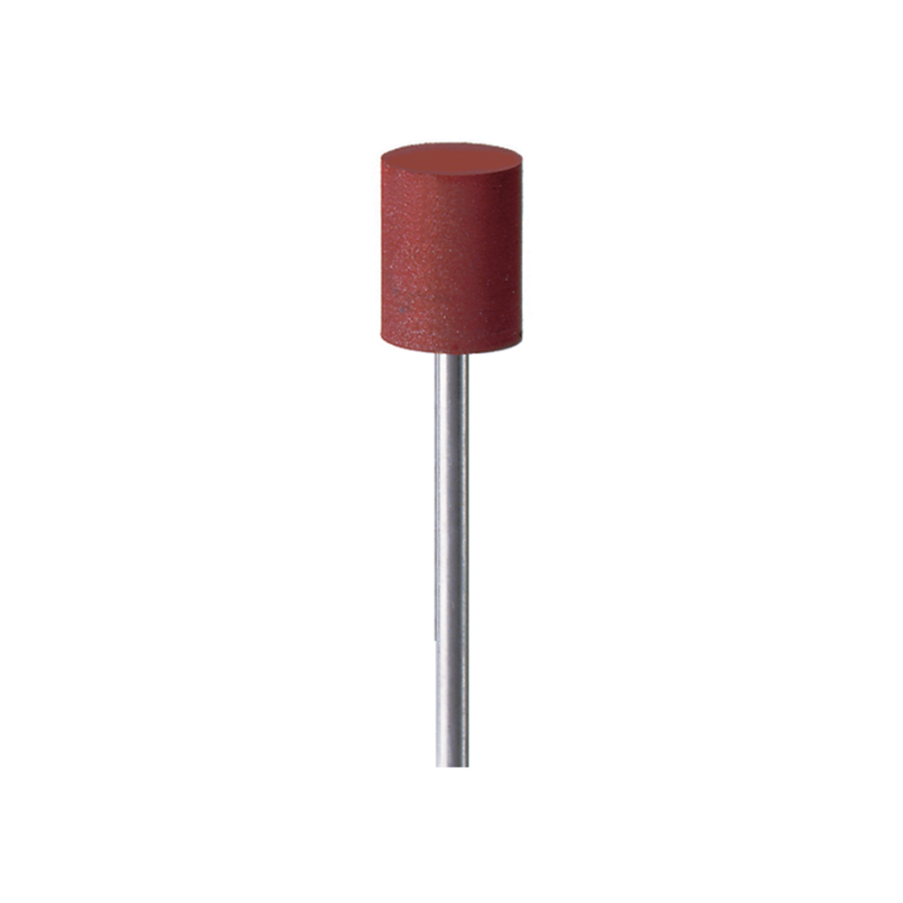 SILIKONGUMMI POLERARE MED SKAFT CYLINDER 9518P FIN/FÖRPOLERING MÖRKRÖD