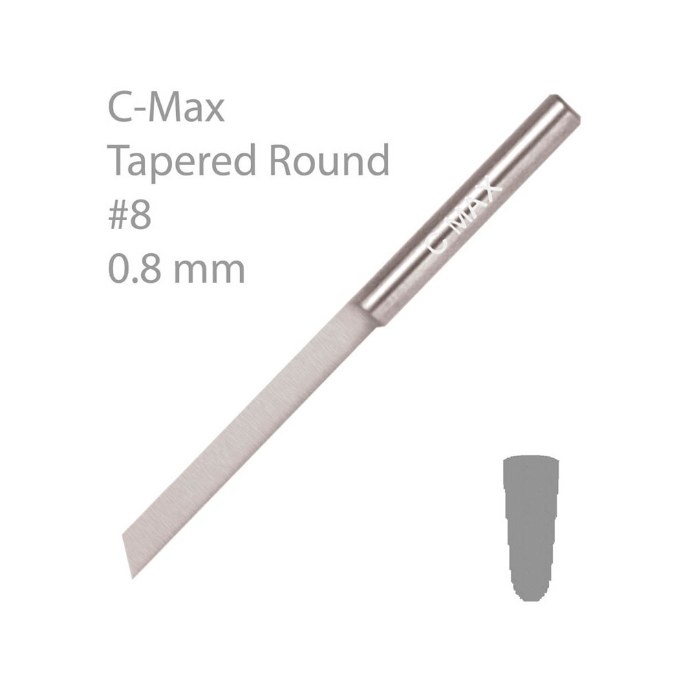 C-MAX® RUND KONAD GRAVYRSTICKEL, #8 Ø 0,8 MM