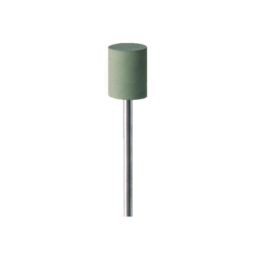 SILIKONGUMMI POLERARE MED SKAFT CYLINDER 9518H EXTRA FIN GRÖN 10,0 MM